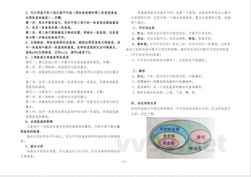 人教版小学四年级数学上册知识点归纳汇总 人教版小学四年级数学上册知识点归纳汇总