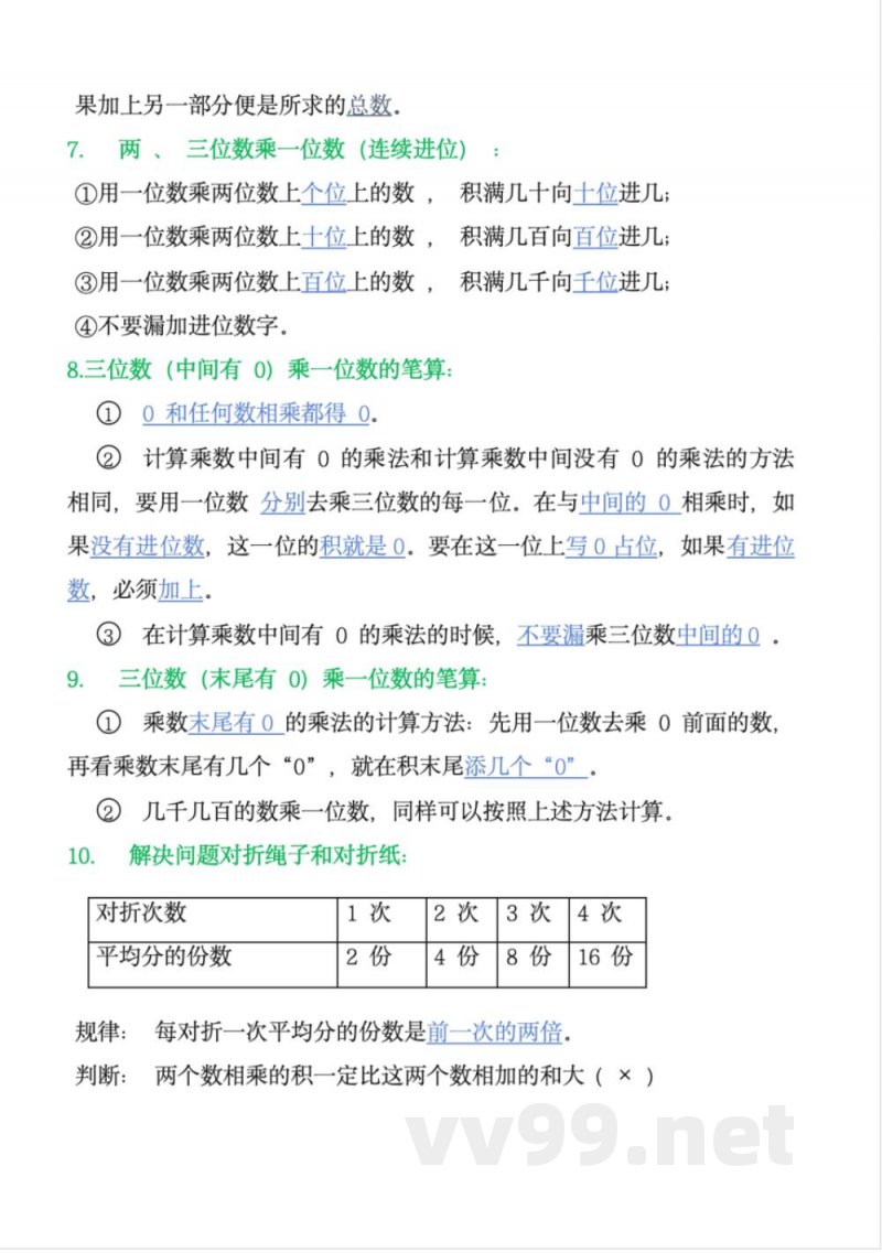 三年级上册数学苏教版知识 三年级上册数学苏教版知识