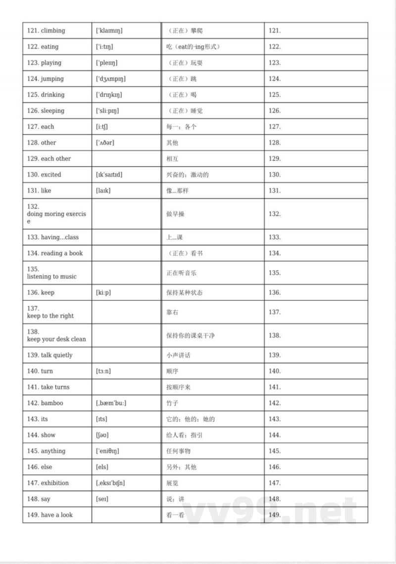 五年级英语下册人教PEP版单词默背卡 五年级英语下册人教PEP版单词默背卡