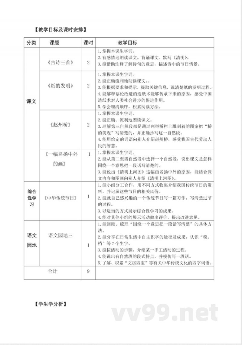 第三单元(大单元教学解读) 三年级语文下册( 统编版) 第三单元(大单元教学解读) 三年级语文下册( 统编版)