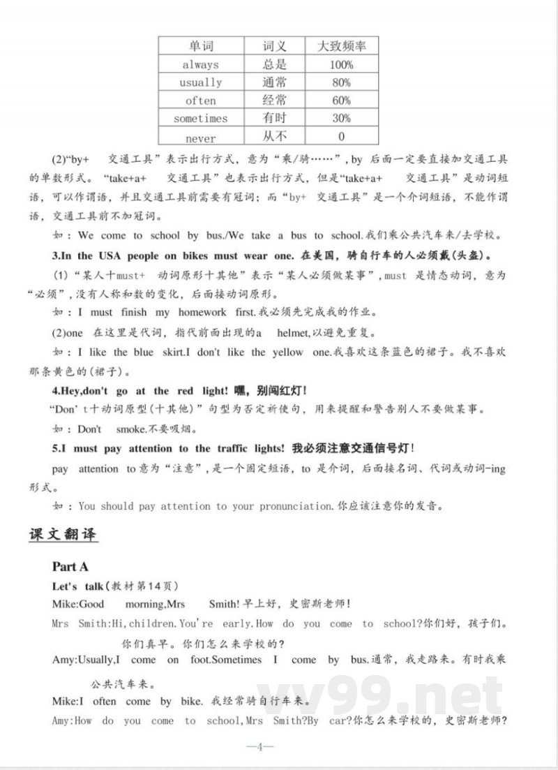六年级上册英语人教PEP版知识清单 六年级上册英语人教PEP版知识清单