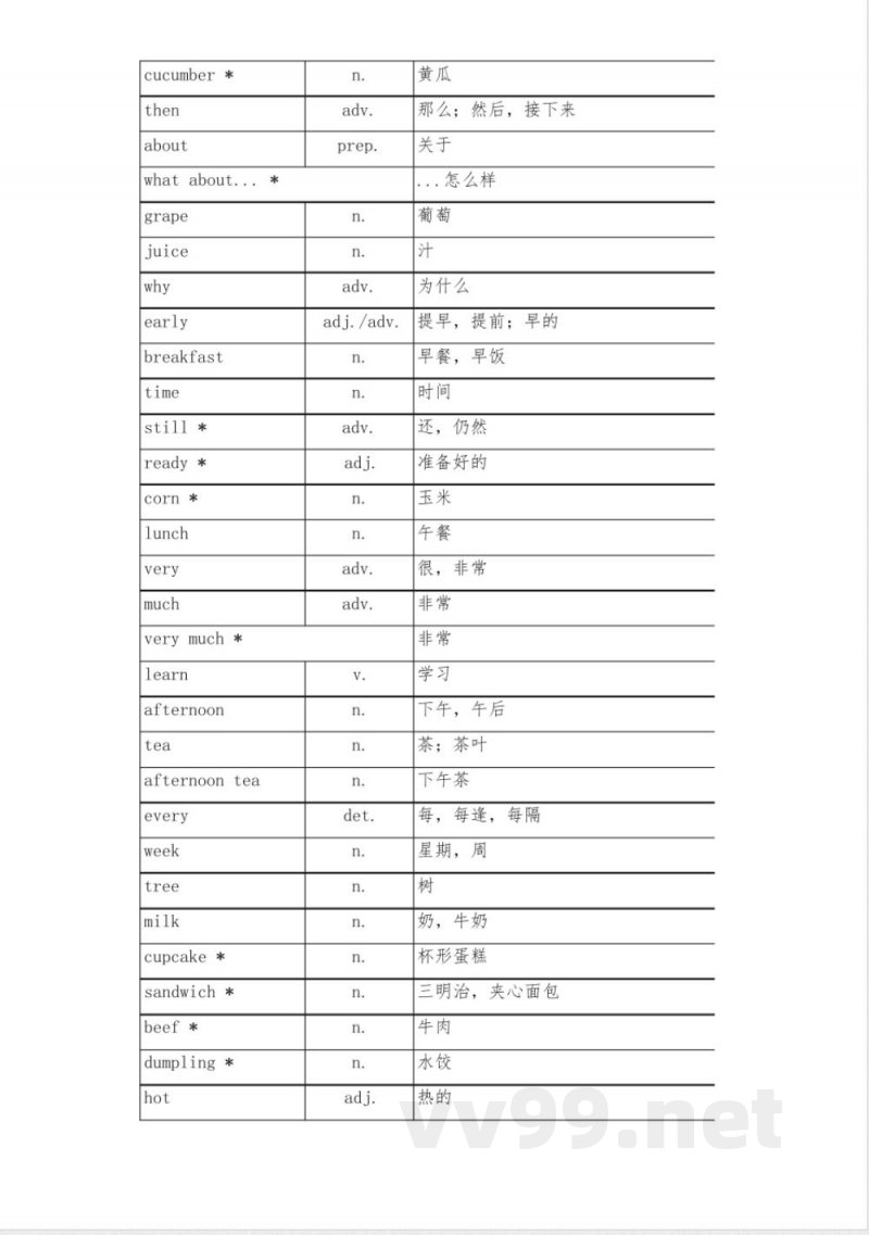 外研版(2024版)小学英语三年级下册单词 外研版(2024版)小学英语三年级下册单词