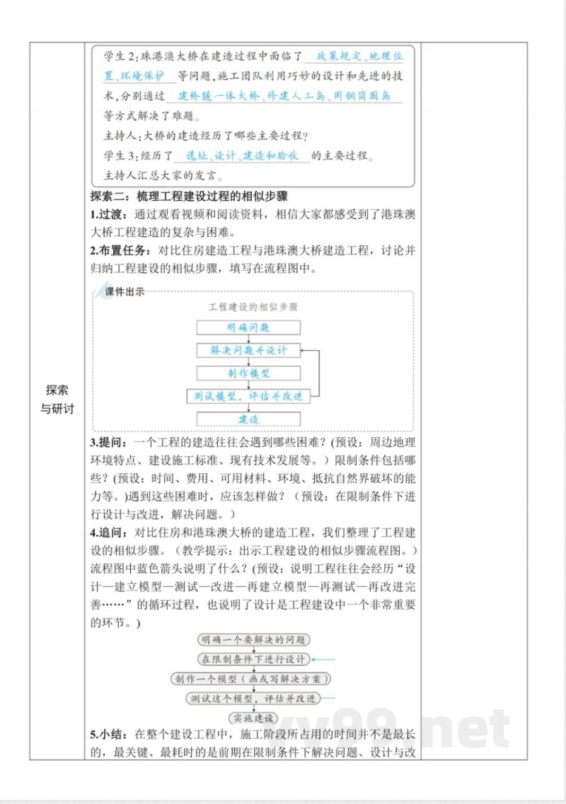 1.2《认识工程》教案 教科版科学六年级下册 1.2《认识工程》教案 教科版科学六年级下册