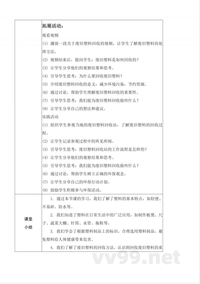 1.4 塑料(教学设计)-一年级科学下册(青岛版2025) 1.4 塑料(教学设计)-一年级科学下册(青岛版2025)