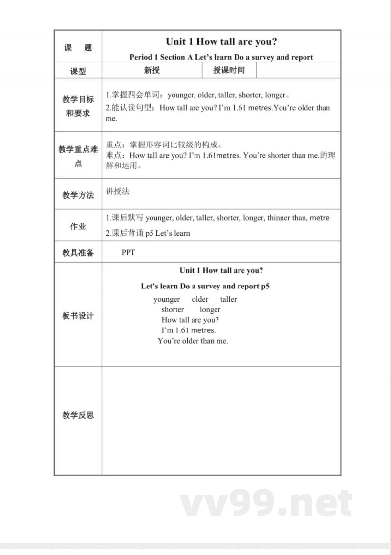 人教PEP版英语六年级下册全册教案 人教PEP版英语六年级下册全册教案