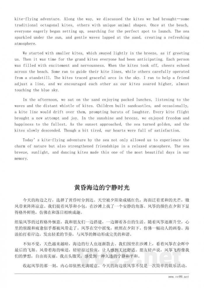 海边放风筝的日记:一天的风筝之旅 海边放风筝的日记:一天的风筝之旅